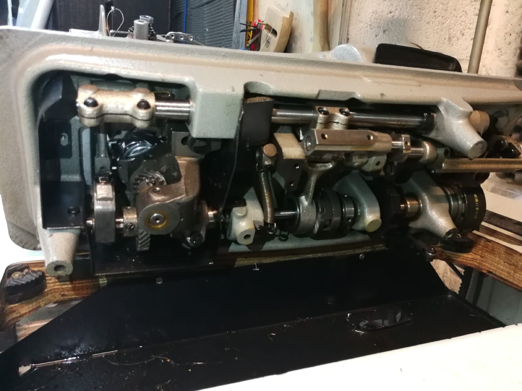 Industrial upholstery sewing machine used for custom upholstery work in London