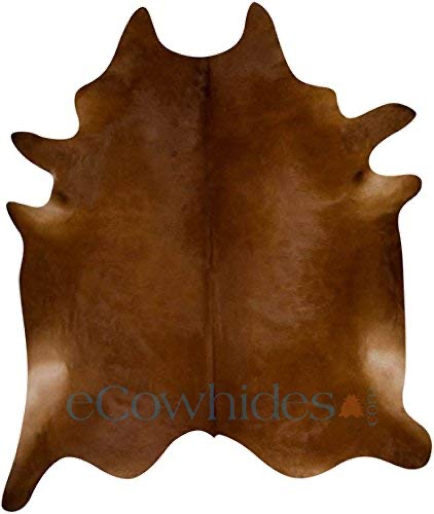 Brown leather hide used for upholstery work