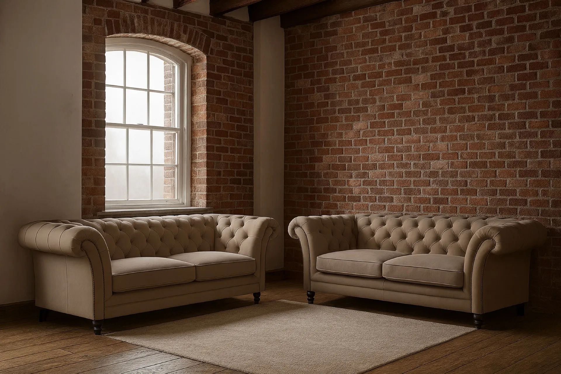 Bespoke Kennington Upholstery sofa in a styled living room